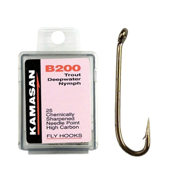 

Крючки Kamasan B200-16 Trout DEEP Water Nymph (25шт), HFB200016X