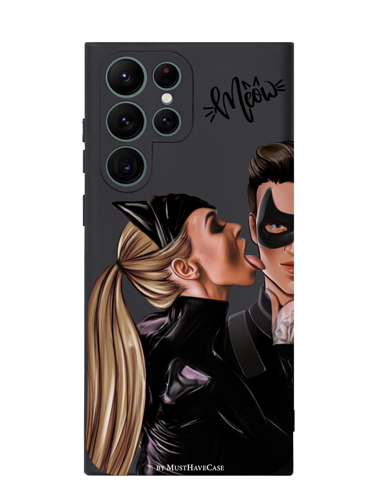 

Черный силиконовый чехол для Samsung Galaxy 22 Ultra Кошечка с парнем, Коричневый;черный, Samsung Galaxy 22 Ultra Кошечка с парнем