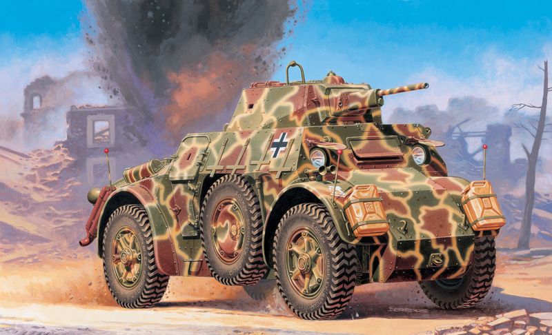 фото Сборная модель italeri 1/72 autoblinda ab 43 7052