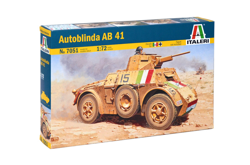 фото Сборная модель italeri 1/72 autoblinda ab41 7051