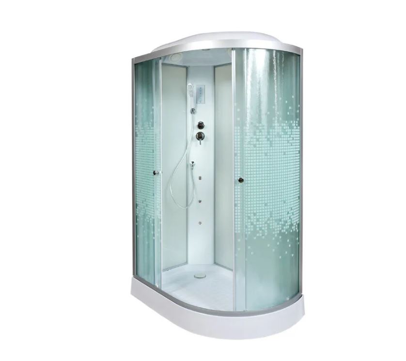 

Душевая кабина Deto L902LGM+EL 120 x 80 см, с крышей, с гидромассажем и электрикой, L902LGM+EL