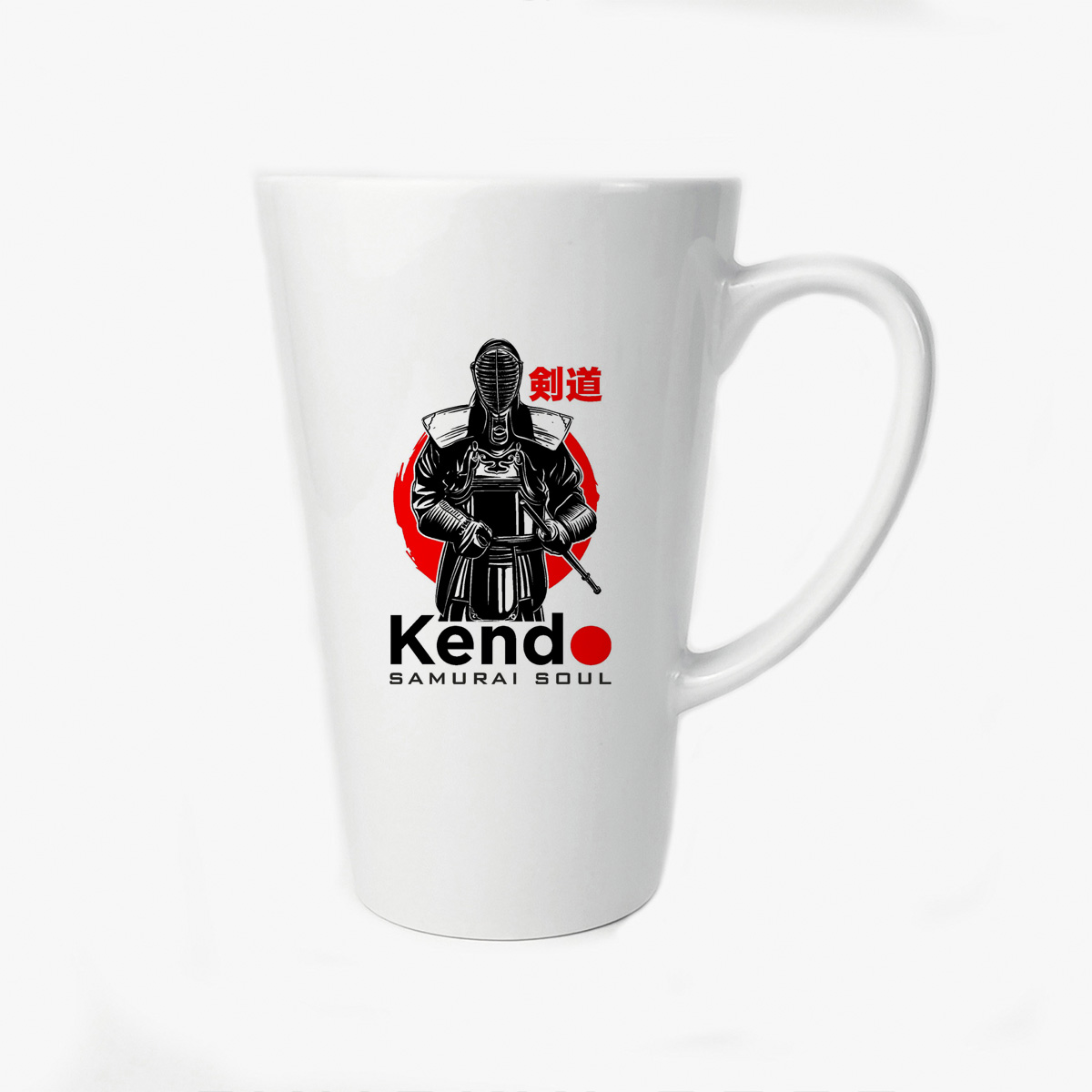 

Большая конусная кружка CoolPodarok Kend samurai soul (самурай)