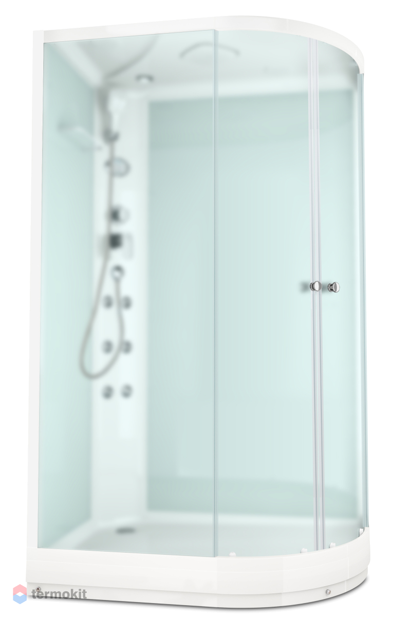 

Душевая кабина Domani-Spa Delight 128 L 120x80 белая матовая с электрикой