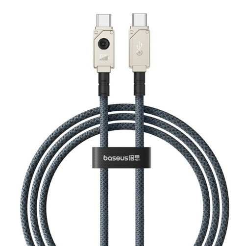 Кабель USB Type-C-USB Type-C Baseus 1м серебристый, серый