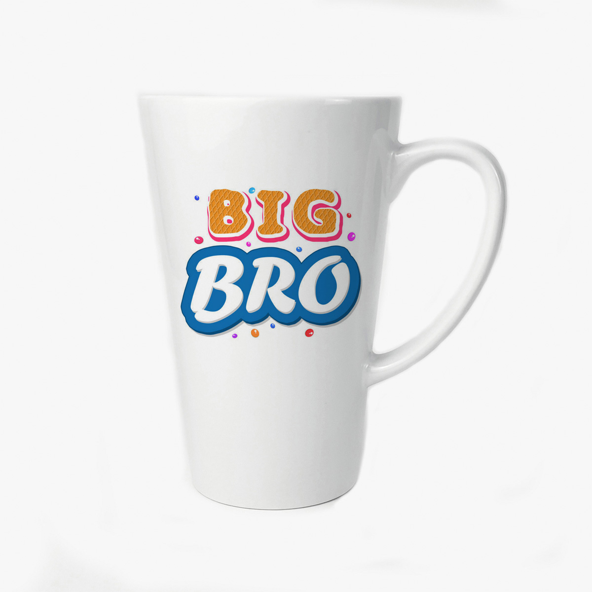 

Большая конусная кружка CoolPodarok Прикол Big bro Большой брат
