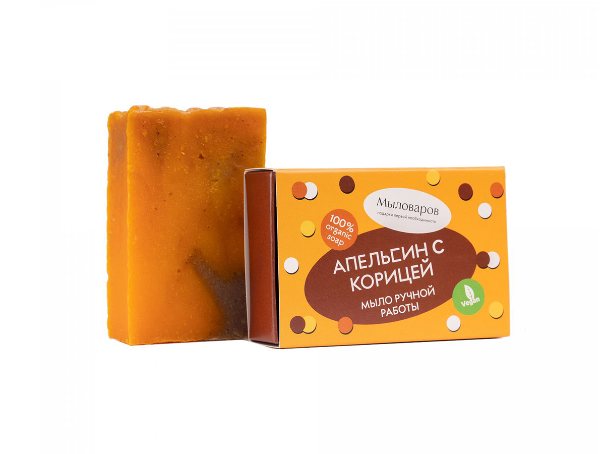 

Натуральное мыло Апельсин с корицей