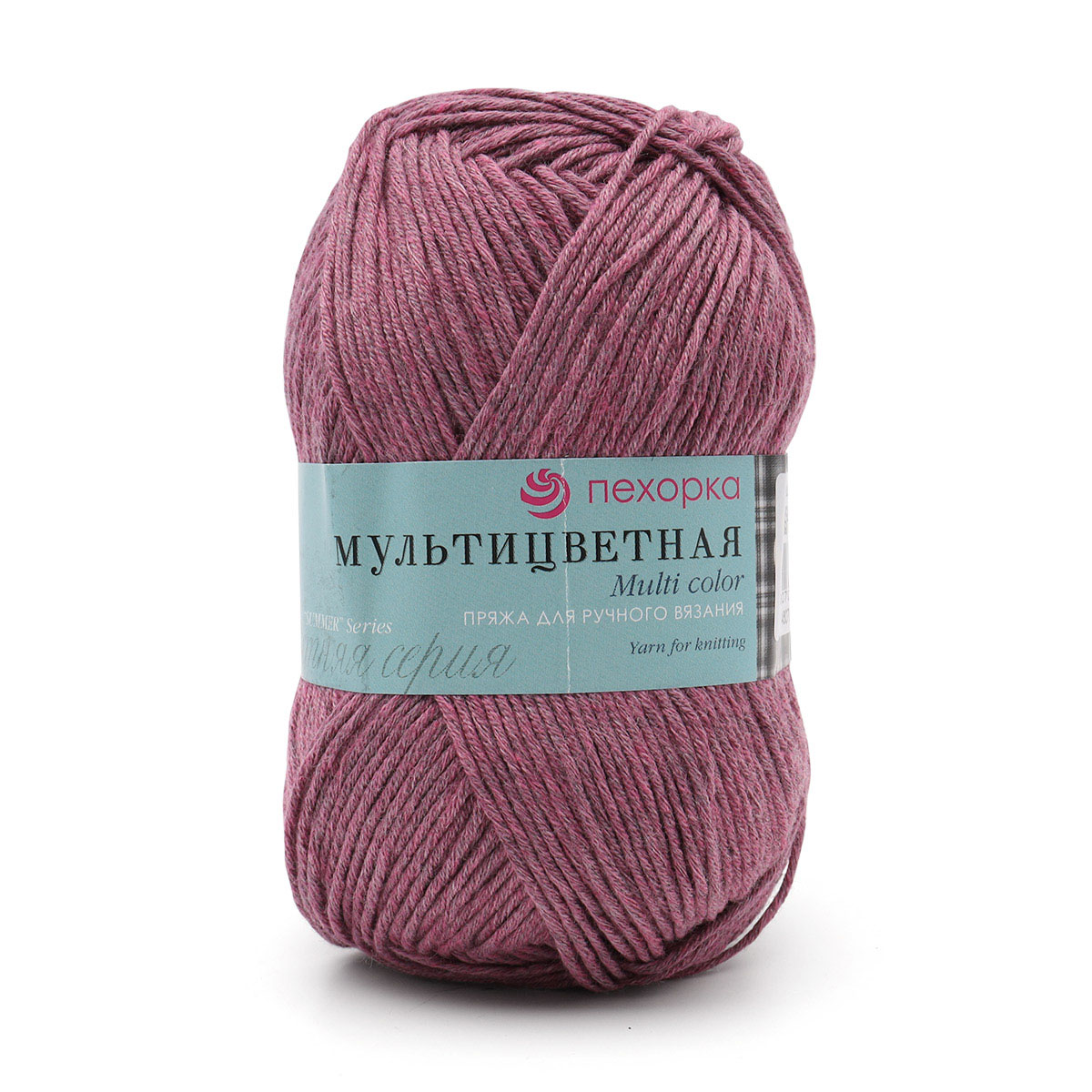 

Пряжа Пехорка "Мультицветная", 50г, 180м (хлопок, полиэстер) (21 брусника), 5 мотков, Розовый, Мультицветная
