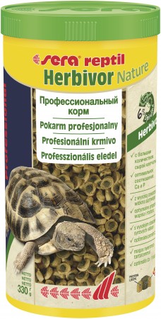 Корм для рептилий Sera Reptil Professional Herbivor, травы, 330г