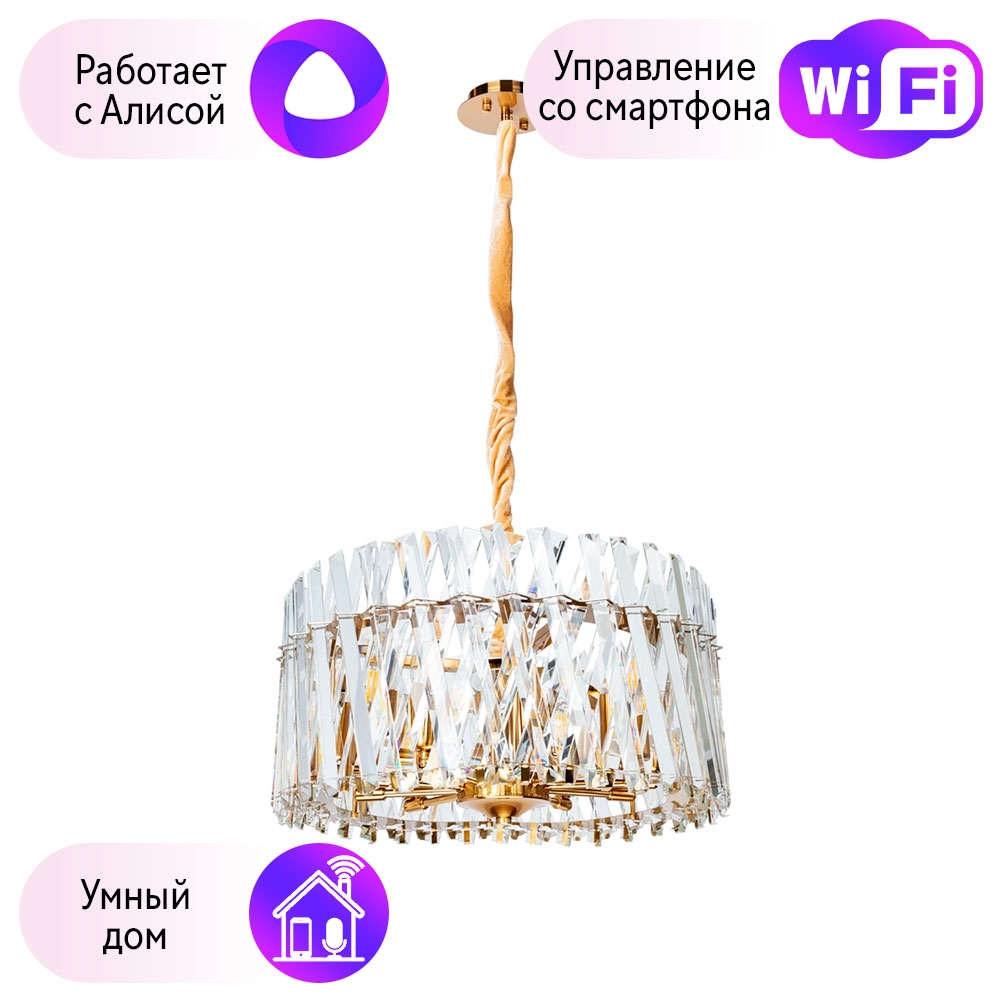 

Подвесная люстра Divinare BIVARA с поддержкой Алиса 7567/18 SP-10-A