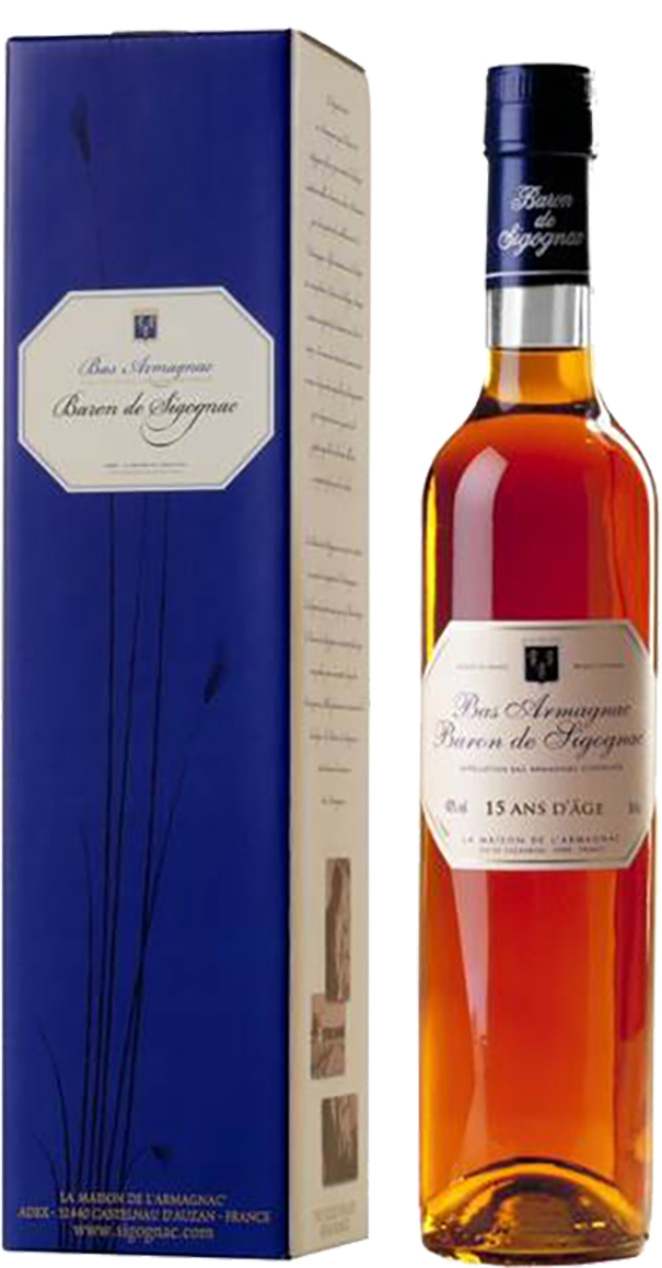 

Арманьяк Domaine de Bordeneuve Baron de Sigognac 15 ans d'age Armagnac AOC 40% 0,5л