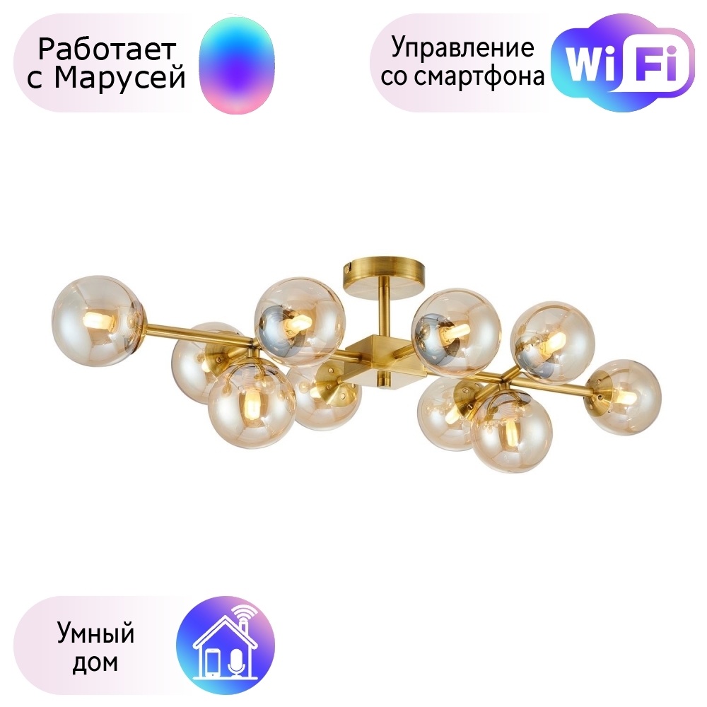 

Потолочная люстра Favourite Varietas с поддержкой Маруся 2649-10U-М