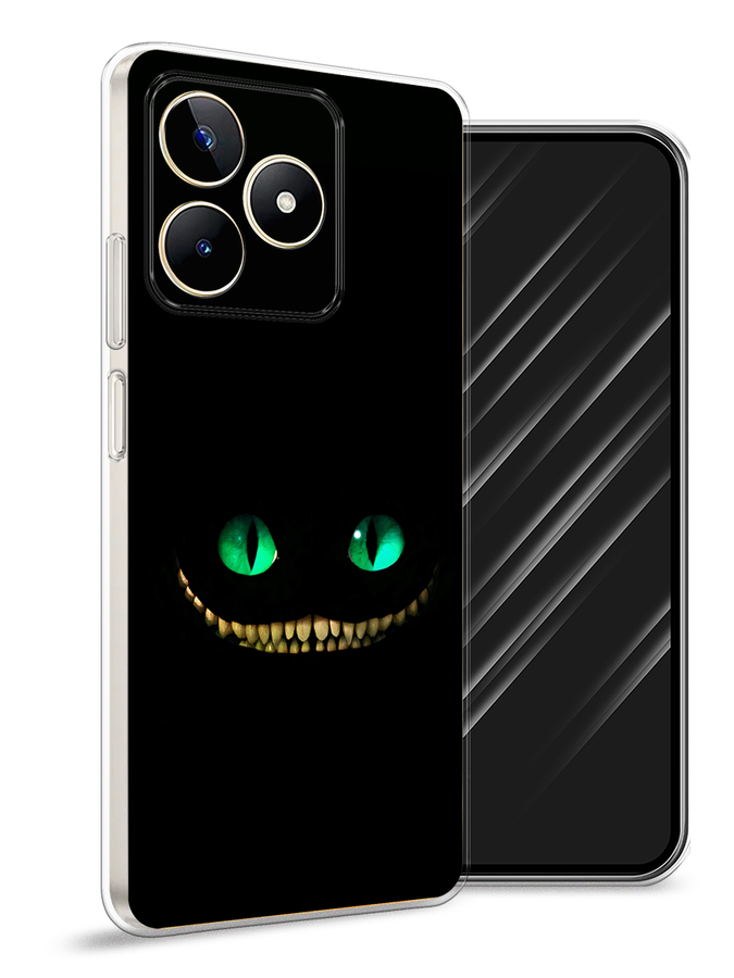 

Чехол Awog на Realme C53/C51/Note 50 "Зеленоглазый чеширский кот", Черный, 2516050-1