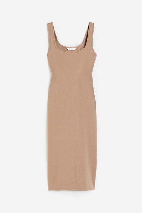 

Платье женское H&M 117007400 бежевое XS, Бежевый, 117007400
