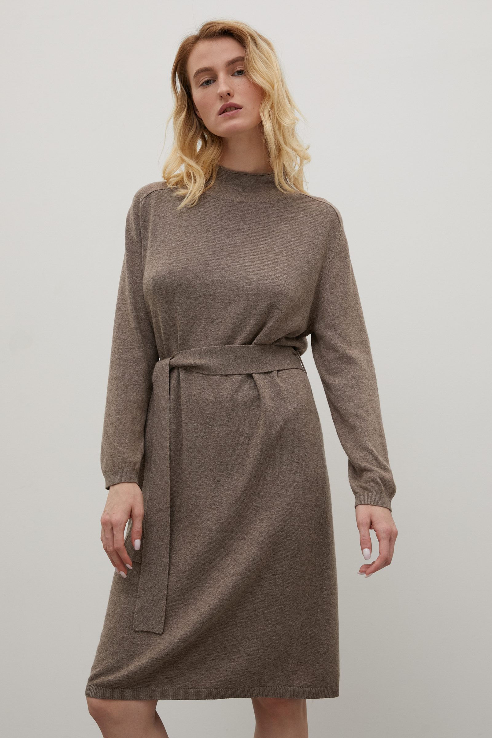 

Платье женское Finn Flare FAC11121 коричневое XS, FAC11121