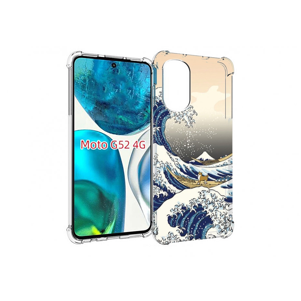 

Чехол MyPads собаки-на-плоту для Motorola Moto G82 / Moto G52, Прозрачный, Tocco