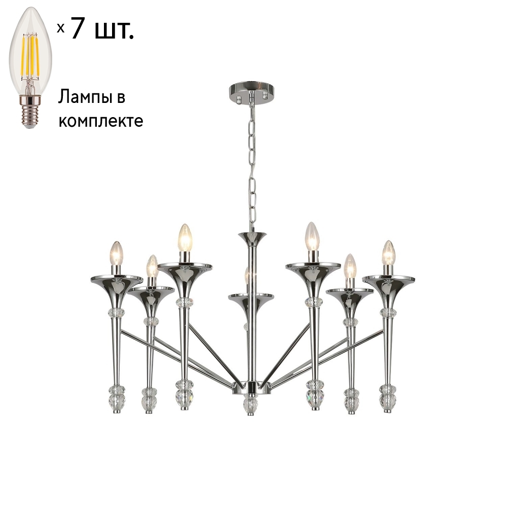 

Подвесная люстра с лампочками F-Promo Facem 2856-7P+Lamps E14 Свеча
