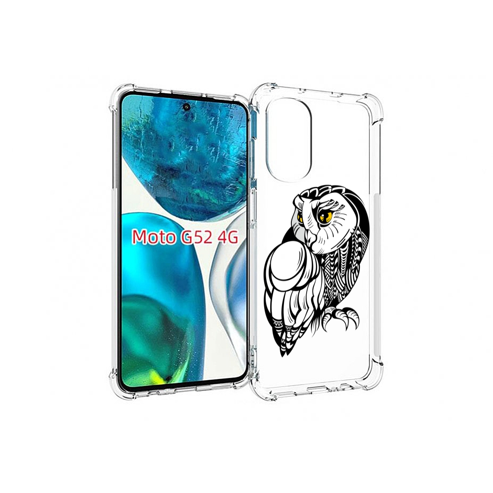

Чехол MyPads сова-красотка для Motorola Moto G82 / Moto G52, Прозрачный, Tocco