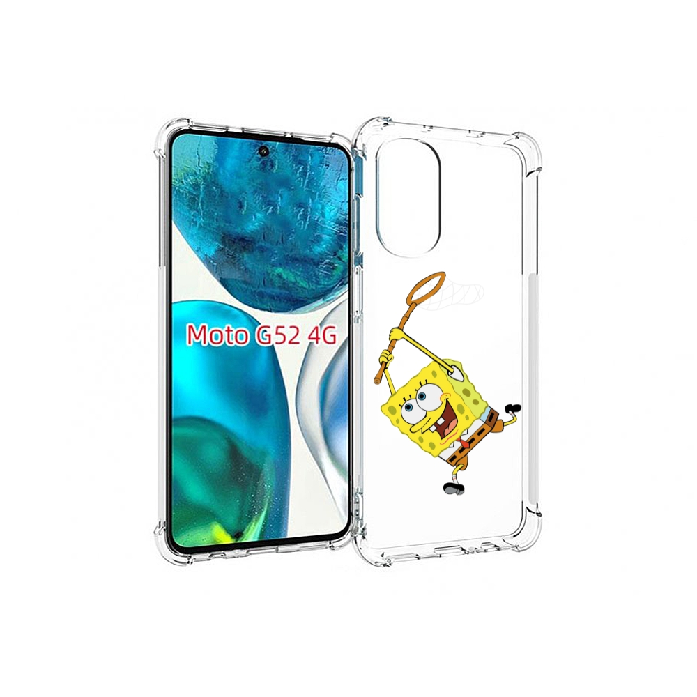 

Чехол MyPads спанчбоб-с-сочком для Motorola Moto G82 / Moto G52, Прозрачный, Tocco