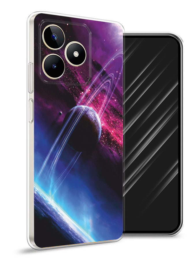 

Чехол Awog на Realme C53/C51/Note 50 "Космос 17", Черный;фиолетовый, 2516050-1