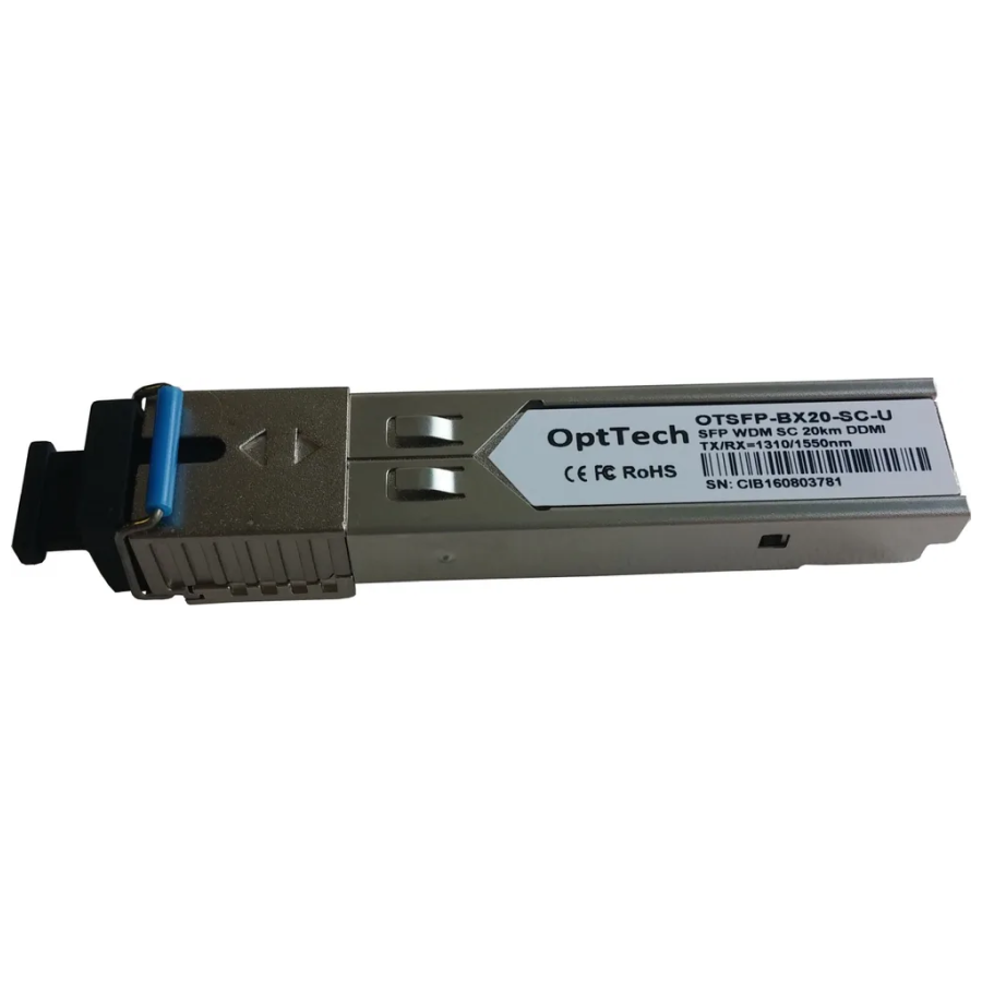 

Трансивер OptTech OTSFP-BX20-SC-U, Серебристый, OTSFP-BX20-SC-U