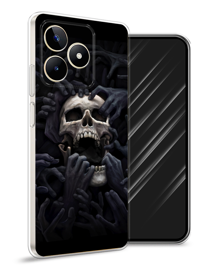 

Чехол Awog на Realme C53/C51/Note 50 "Череп 29", Черный;серый, 2516050-1