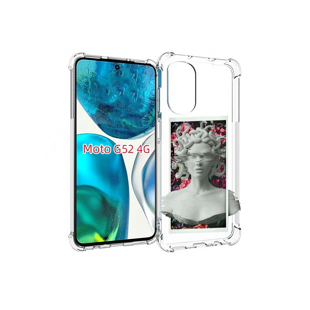 

Чехол MyPads статуя-медузы для Motorola Moto G82 / Moto G52, Прозрачный, Tocco