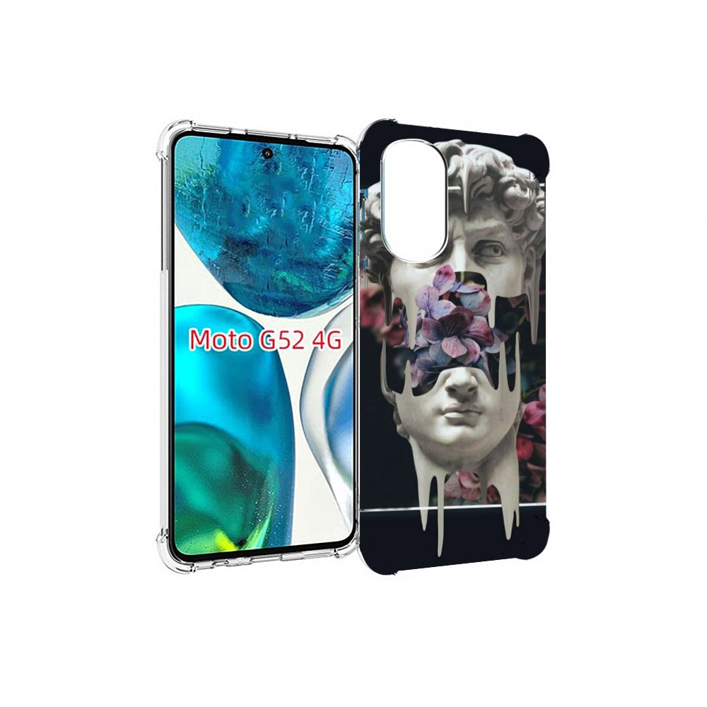 

Чехол MyPads статуя-с-цветами-внутри для Motorola Moto G82 / Moto G52, Прозрачный, Tocco