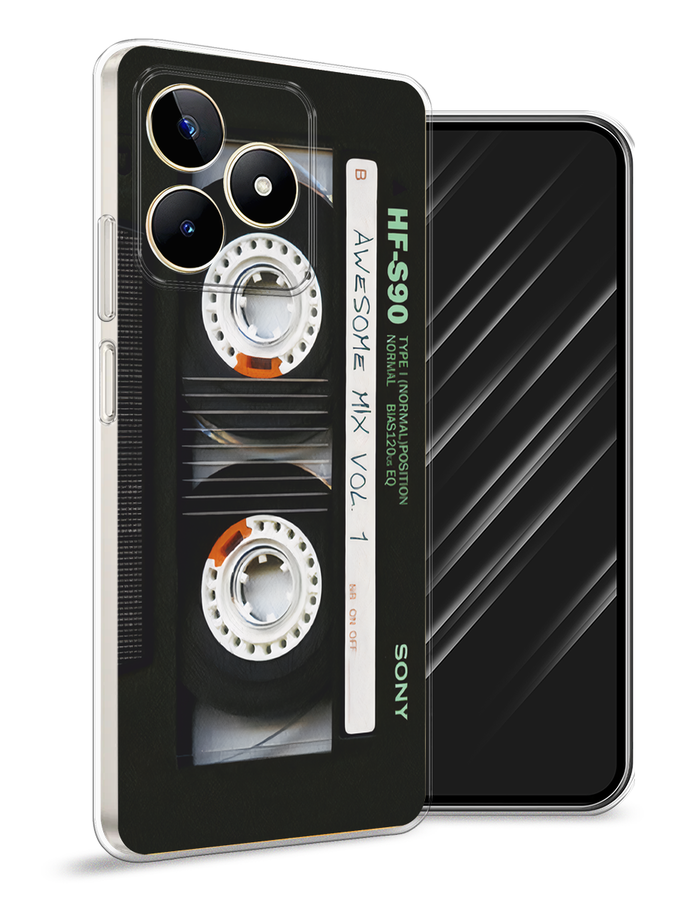 

Чехол Awog на Realme C53/C51/Note 50 "Кассета", Черный, 2516050-1