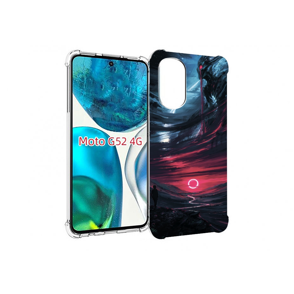 

Чехол MyPads страшный мир для Motorola Moto G82 / Moto G52, Прозрачный, Tocco