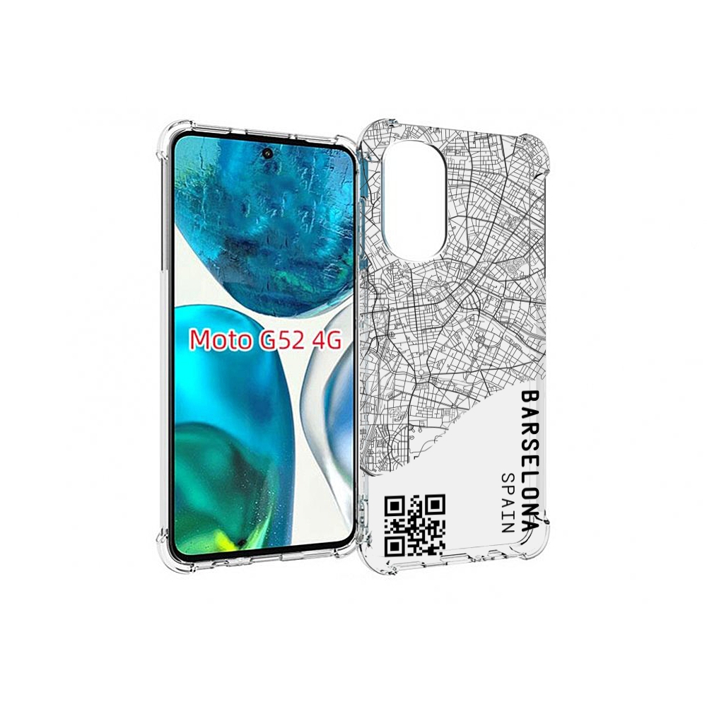 

Чехол MyPads схема-барселона для Motorola Moto G82 / Moto G52, Прозрачный, Tocco