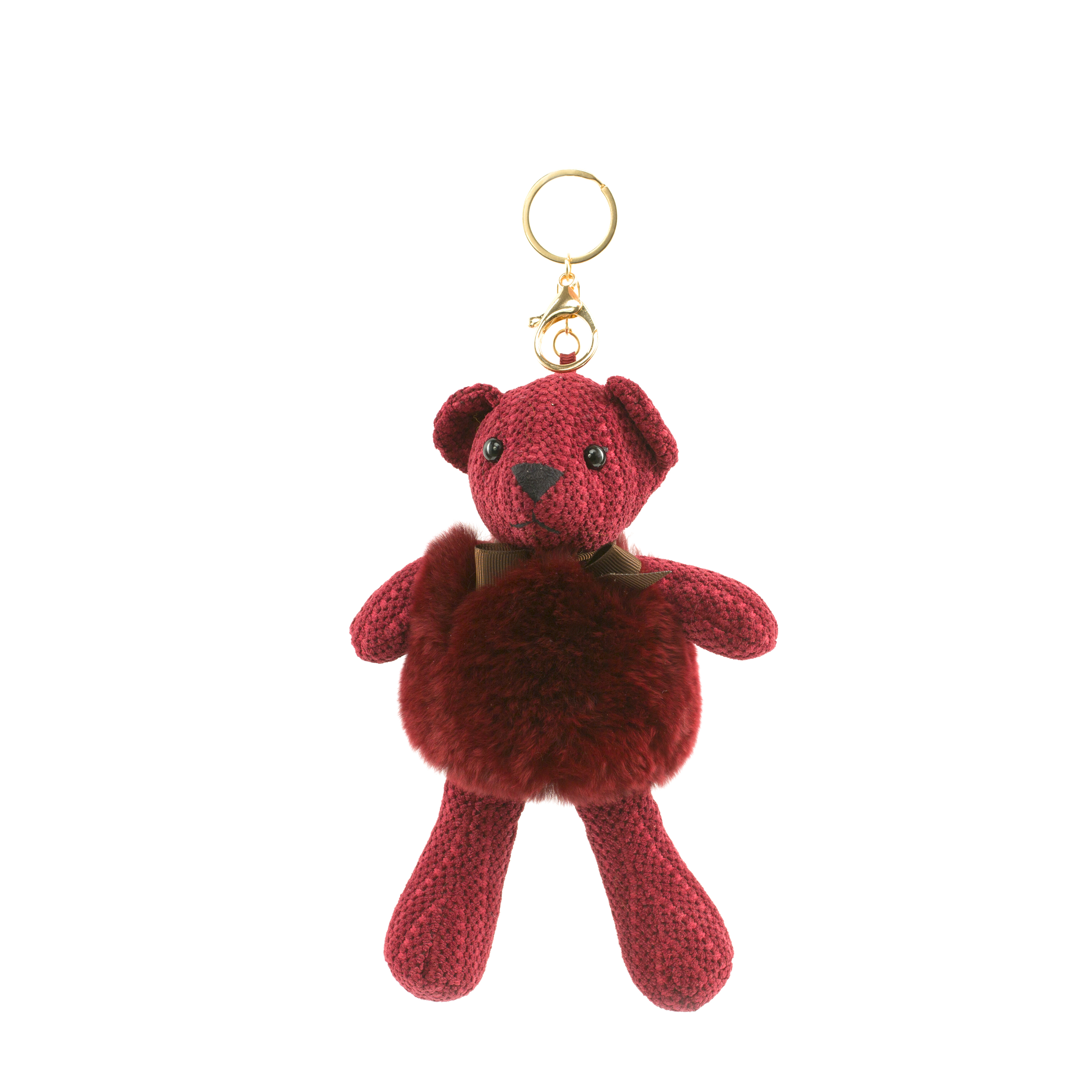 

Брелок женский Bernes Teddy бордовый, Teddy