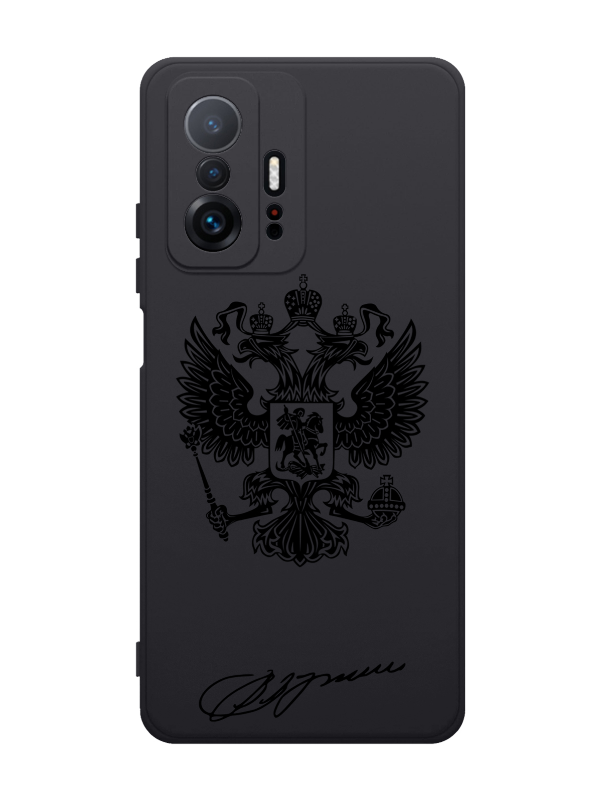 

Чехол MustHaveCase для Xiaomi 11T Черный лаковый Герб черный, Черный;коричневый