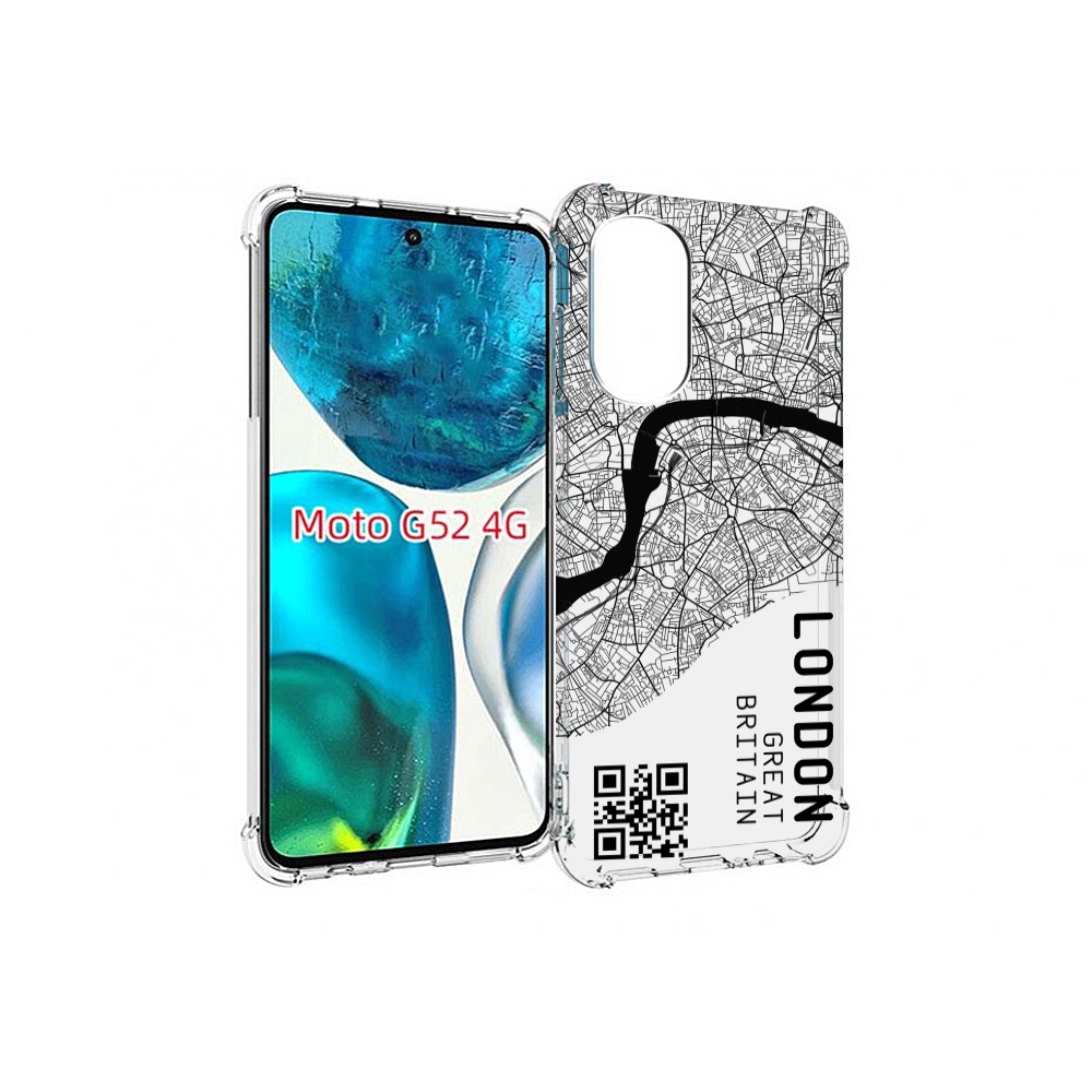 

Чехол MyPads схема-лондон для Motorola Moto G82 / Moto G52, Прозрачный, Tocco