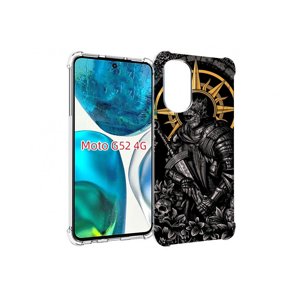 

Чехол MyPads темный железный рыцарь для Motorola Moto G82 / Moto G52, Прозрачный, Tocco