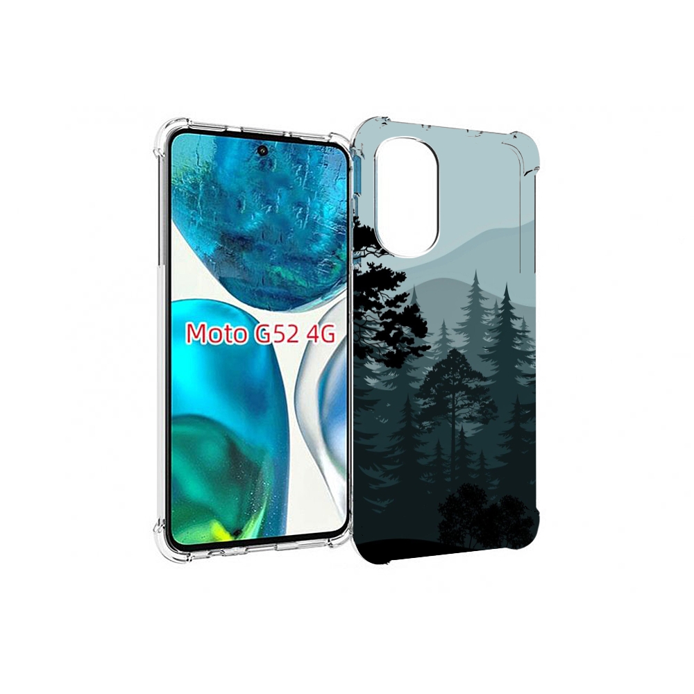 

Чехол MyPads темный лесочек для Motorola Moto G82 / Moto G52, Прозрачный, Tocco