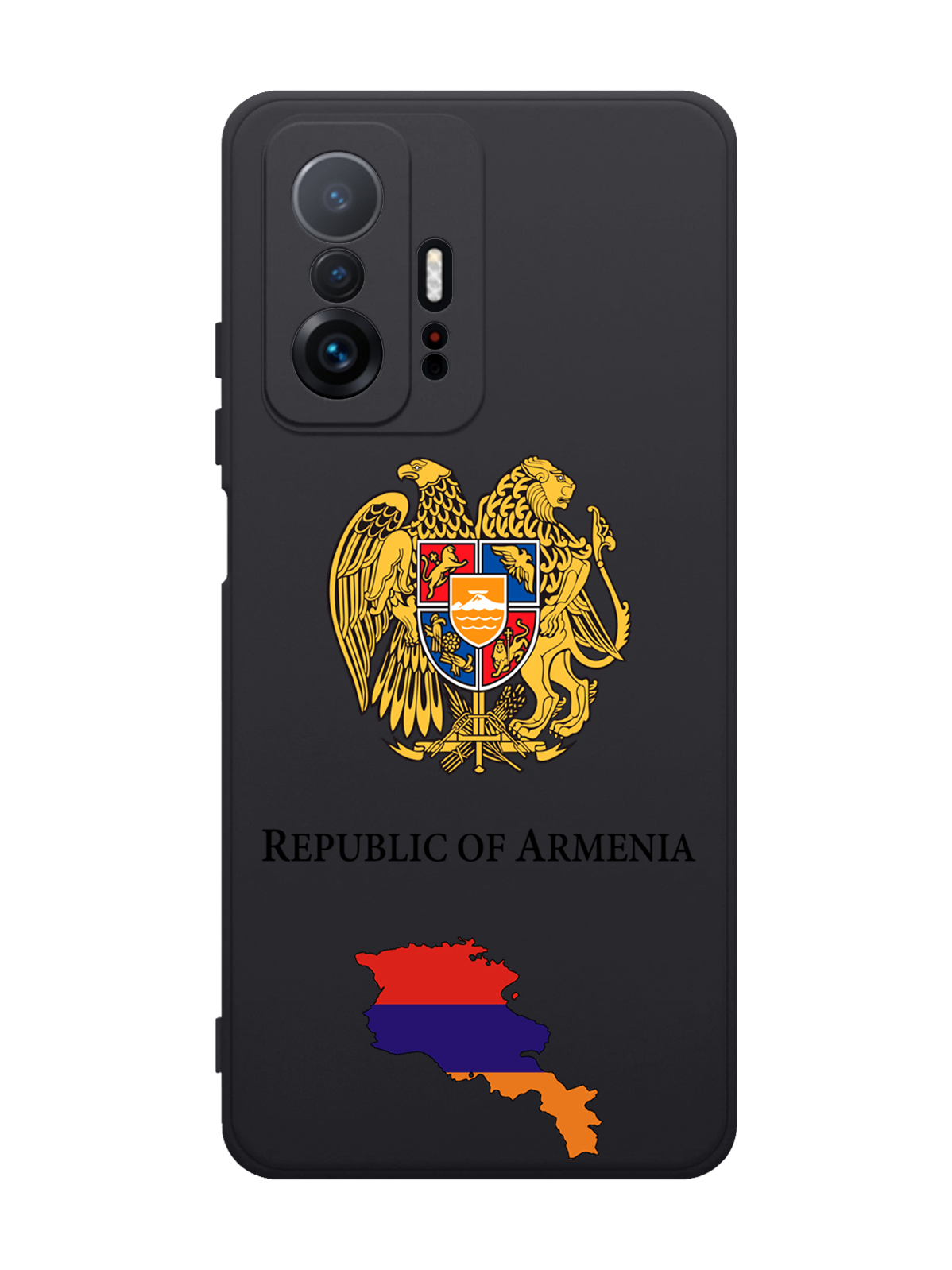 

Чехол SignumCase для Xiaomi 11T Герб Армении черный, Разноцветный