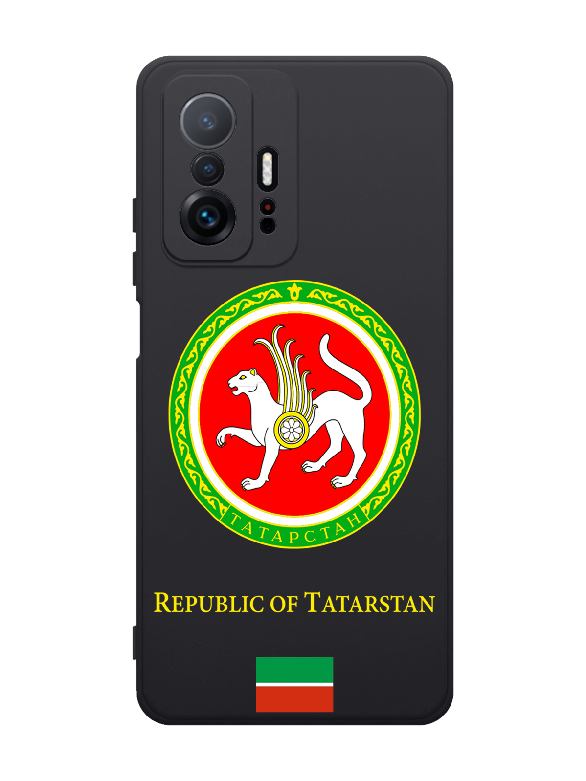 

Чехол SignumCase для Xiaomi 11T Герб Татарстана черный, Разноцветный