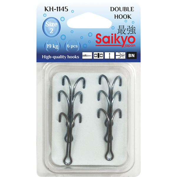 Крючки Saikyo двойн.KH-1145 № 4 BN (7шт)