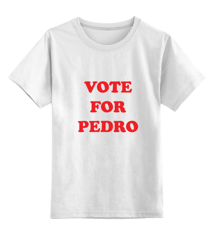 

Детская футболка классическая Printio Vote for pedro, р. 104, Белый, 0000000659904