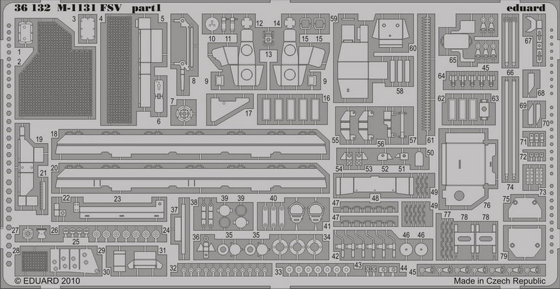 

Фототравление Eduard 36132 M-1131 FSV 1/35
