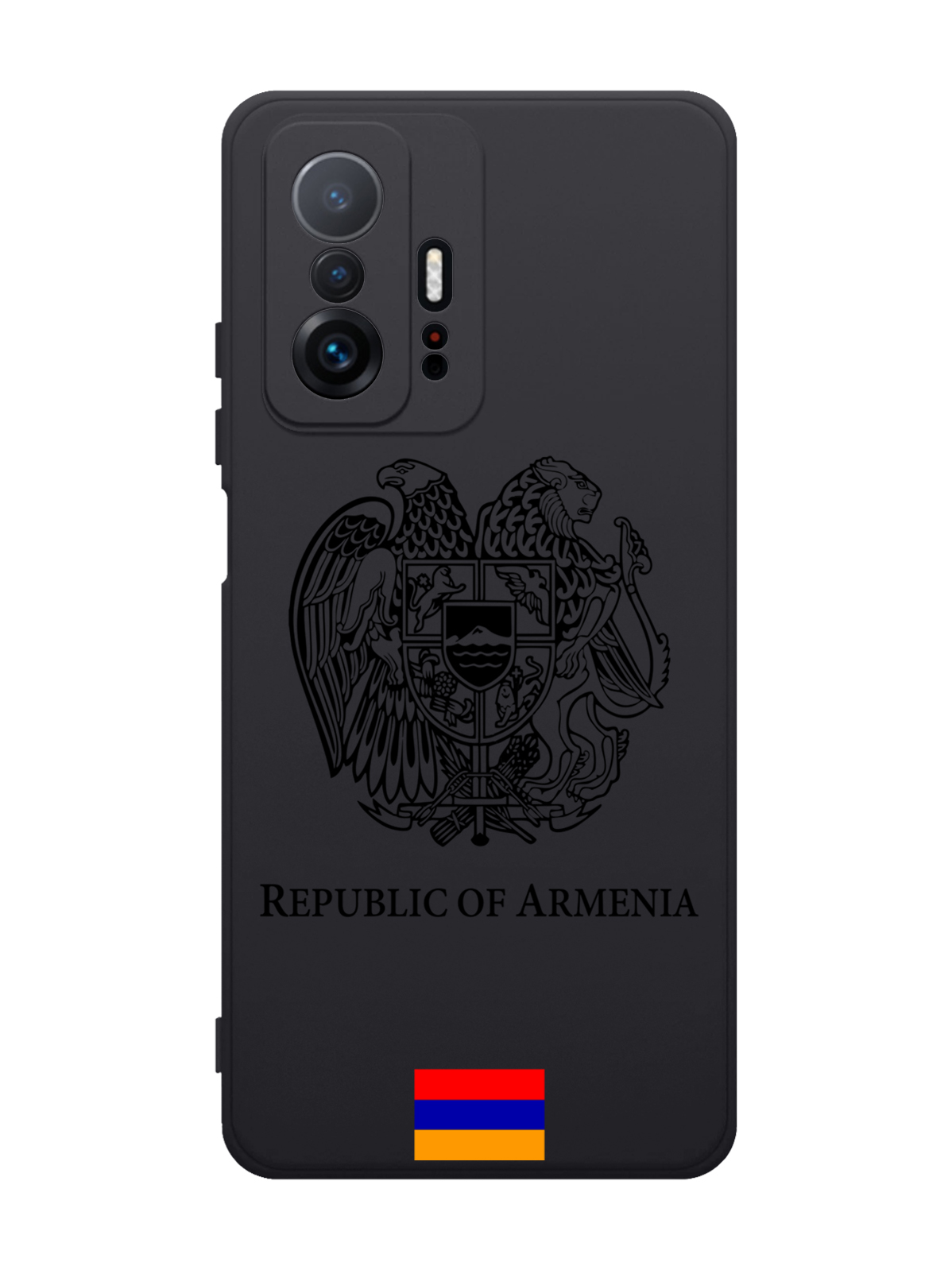 

Чехол SignumCase для Xiaomi 11T Черный лаковый Герб Армении черный