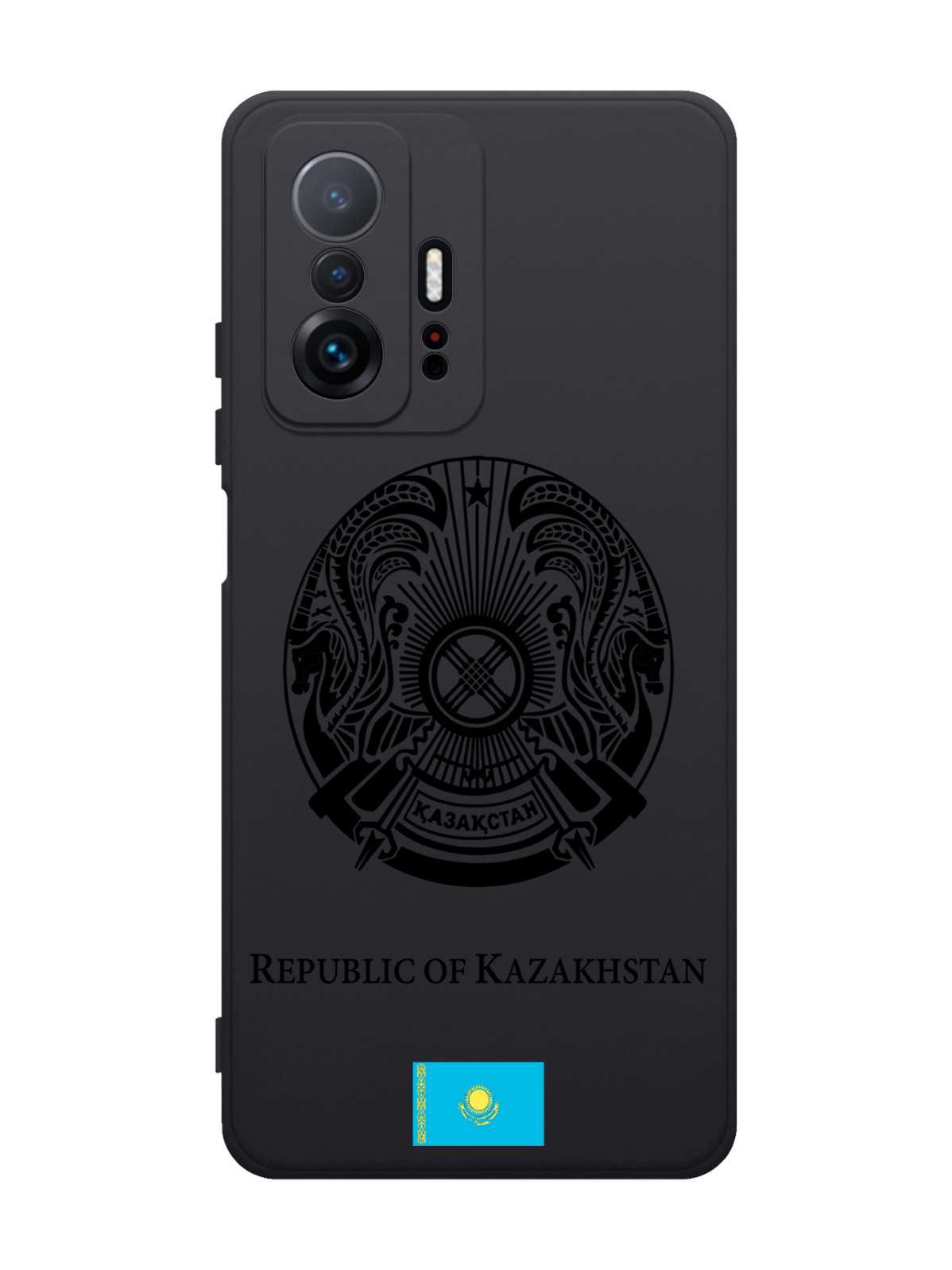 

Чехол SignumCase для Xiaomi 11T Черный лаковый Герб Казахстана черный