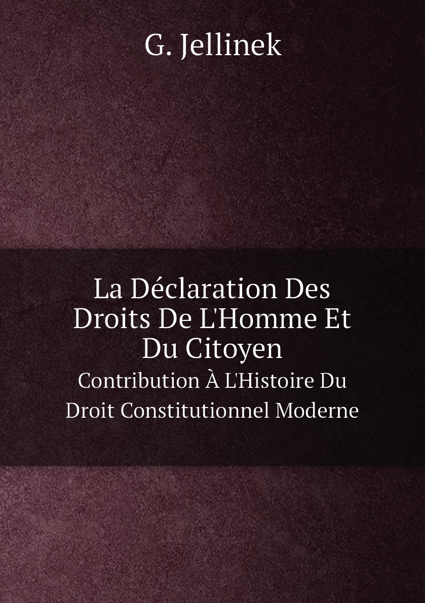 

La Declaration Des Droits De L'Homme Et Du Citoyen