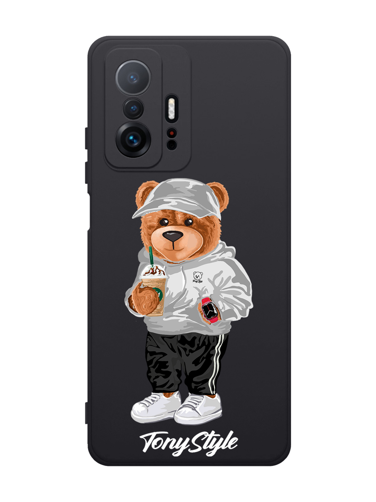 

Чехол Tony Style для Xiaomi 11T Tony Style с кофе черный, Серый;белый;черный