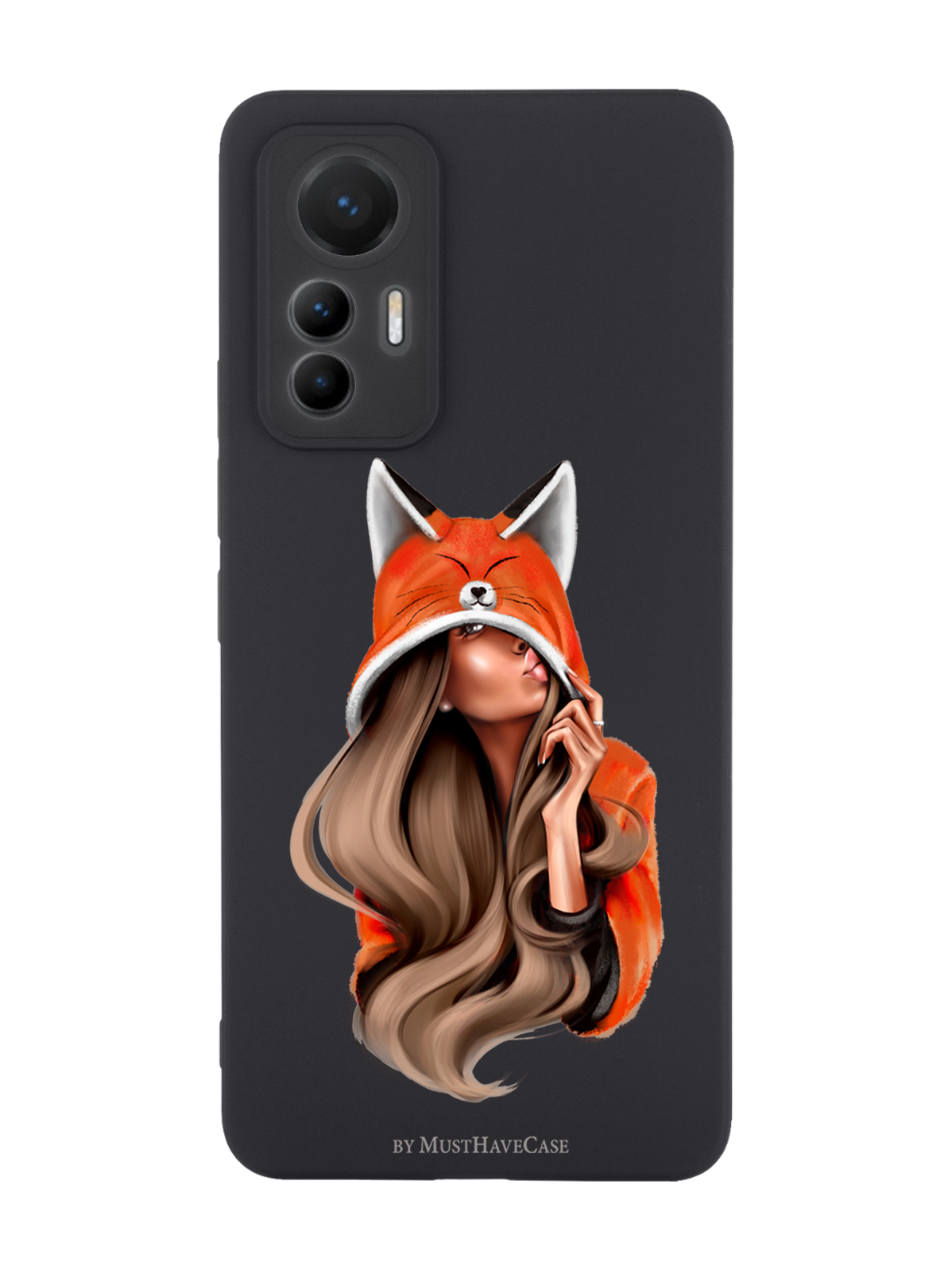 

Чехол MustHaveCase для Xiaomi 12 Lite Foxy Girl/ Лисичка черный, Оранжевый;черный