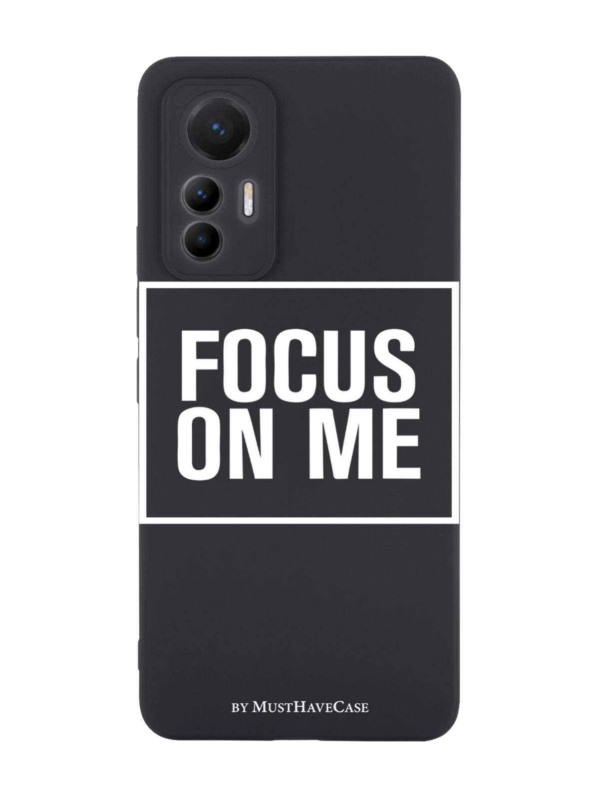 

Чехол MustHaveCase для Xiaomi 12 Lite Focus on me черный, Черный;белый