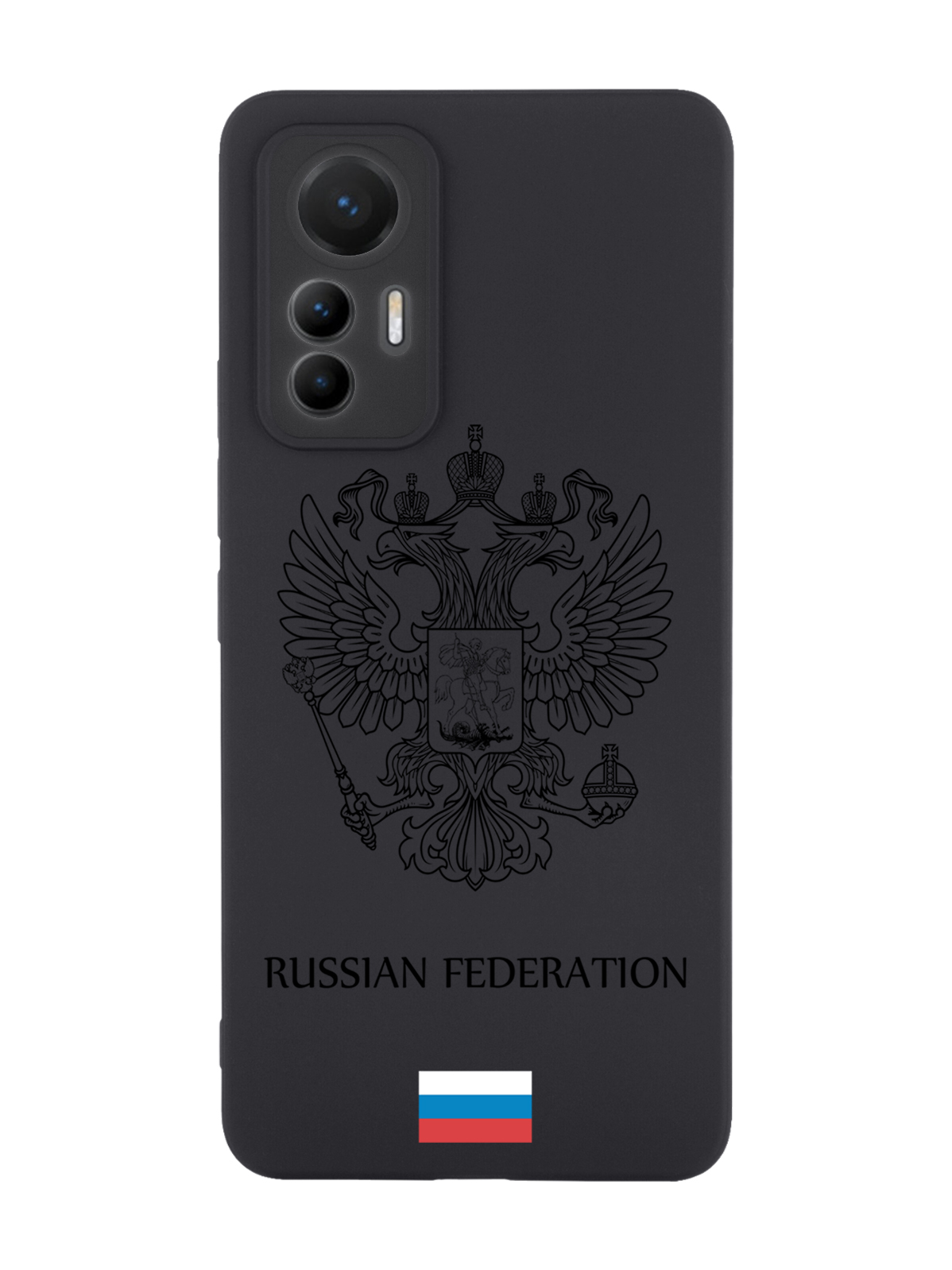 

Чехол MustHaveCase для Xiaomi 12 Lite Черный лаковый Герб Россия черный