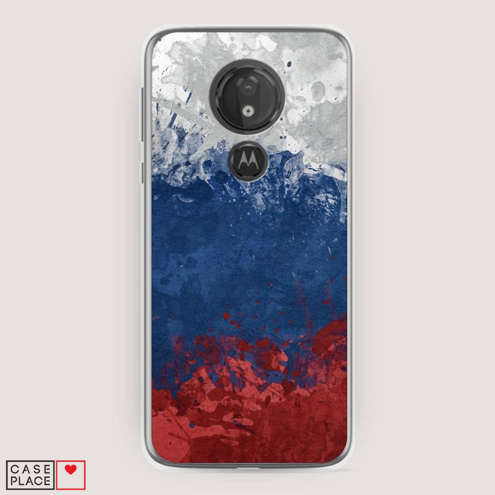 

Чехол Awog на Motorola Moto G7 Power / Моторола Мото G7 Power "Флаг России неровный", Разноцветный, 241350-5