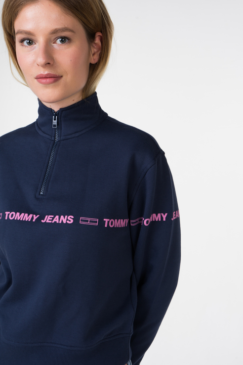 фото Толстовка женская tommy jeans dw0dw05692 синяя l