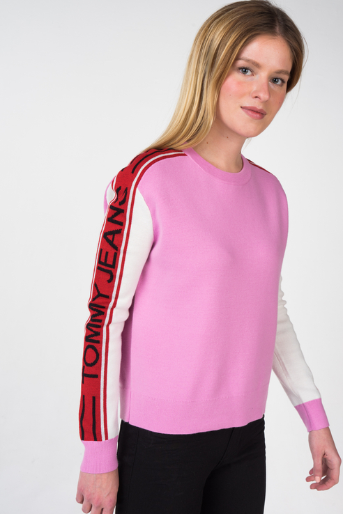 

Джемпер женский Tommy Jeans розовый, DW0DW05152